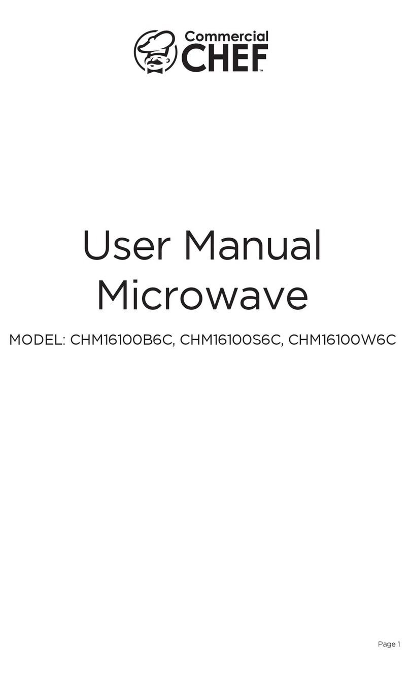 Commercial CHEF CHM16100B6C user manual