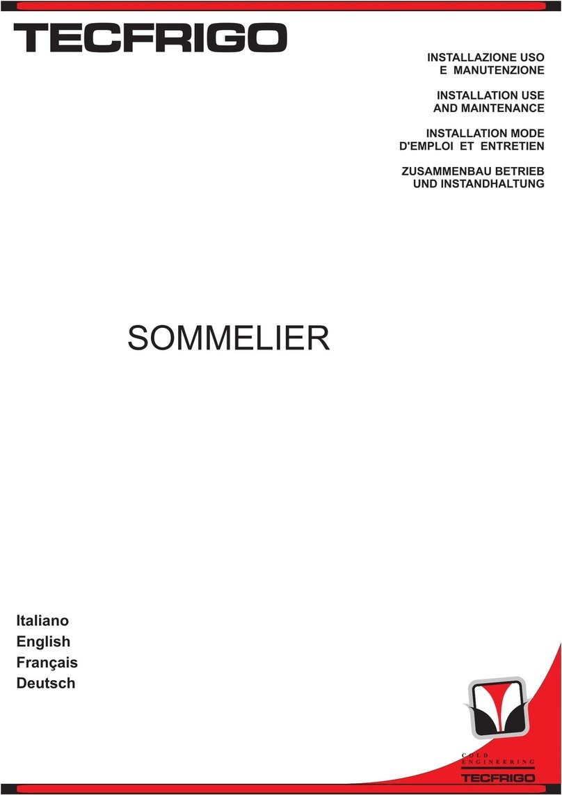 Tecfrigo SOMMELIER Quick start guide