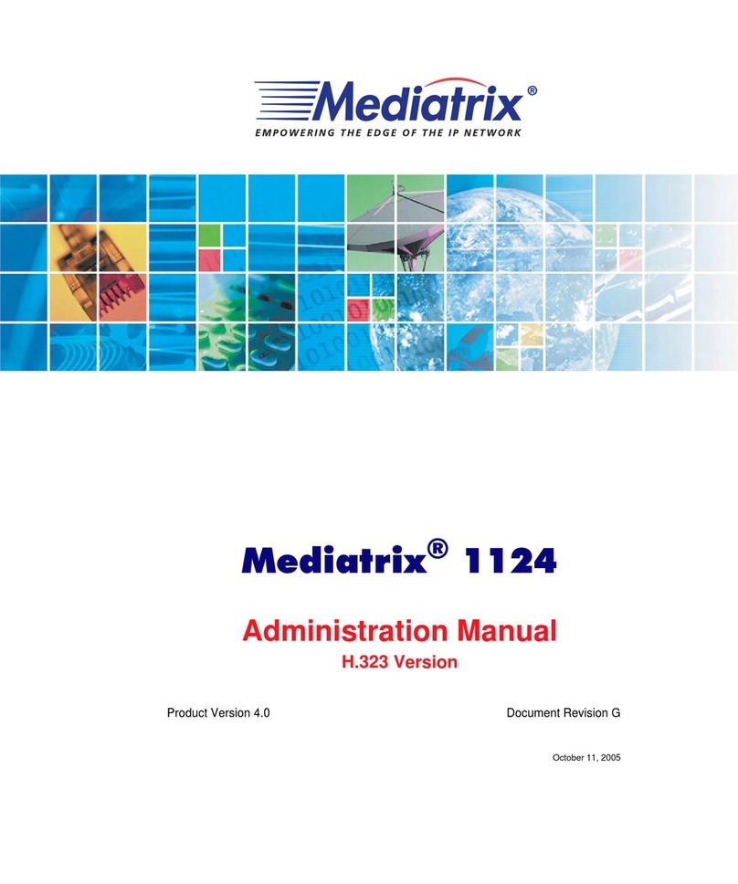 Mediatrix 1124 Instruction Manual