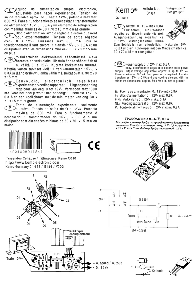 Kemo B184 manual