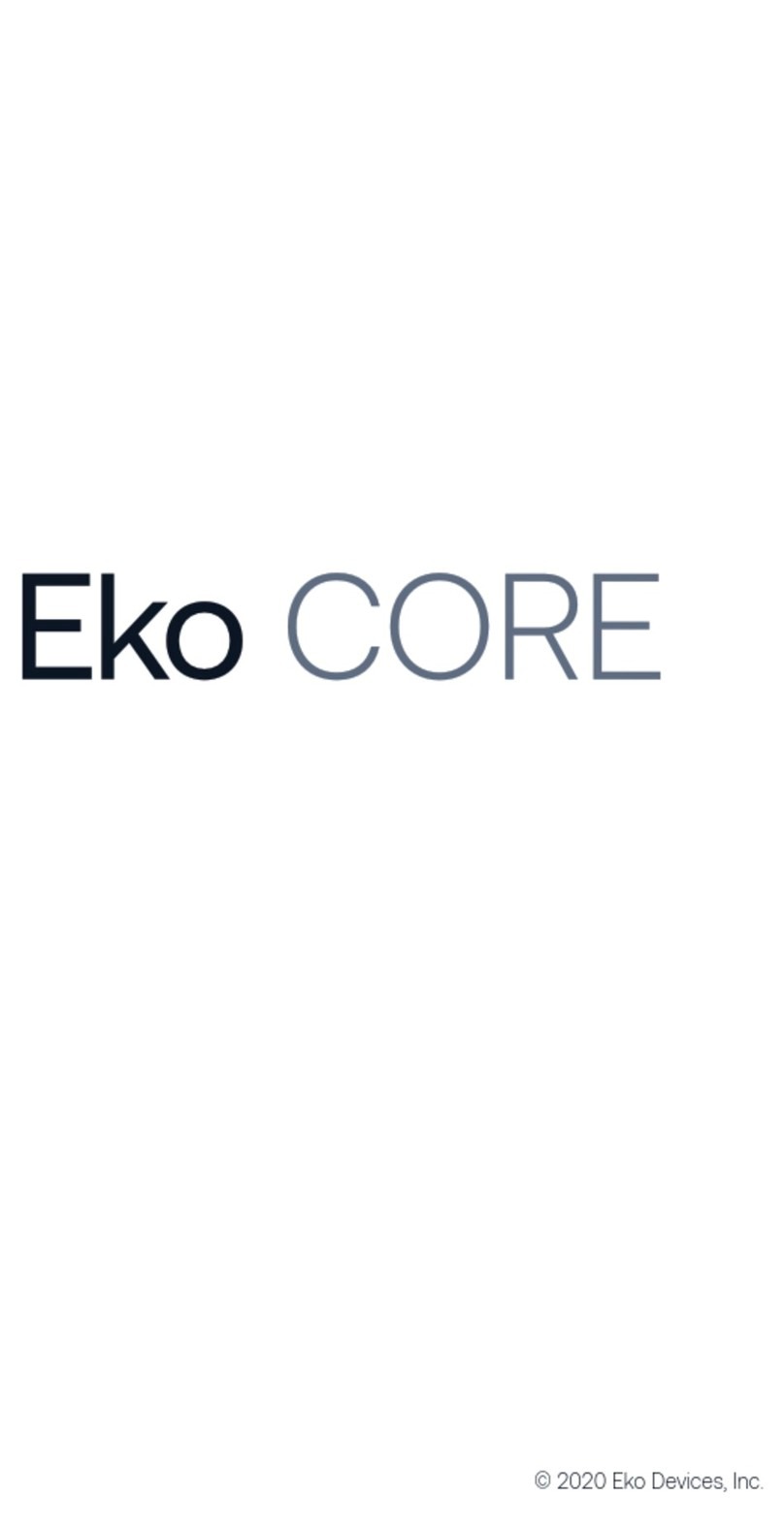 Eko Devices CORE quick start guide