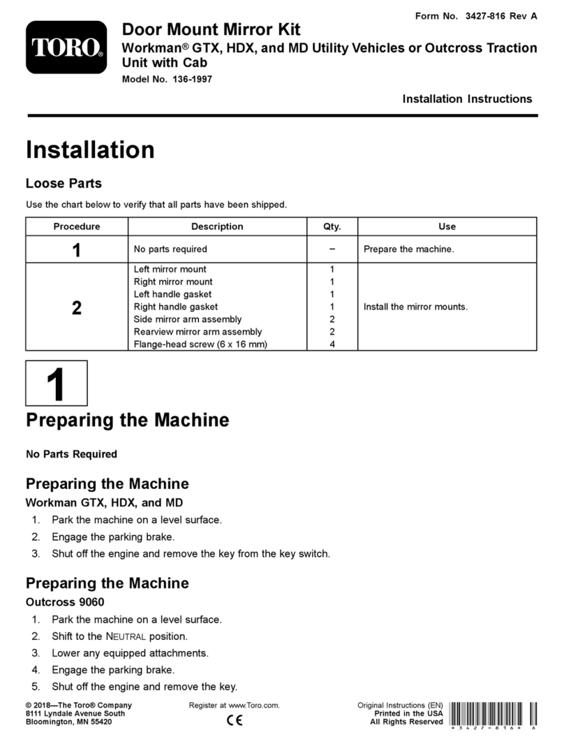 Toro 136-1997 installation instructions