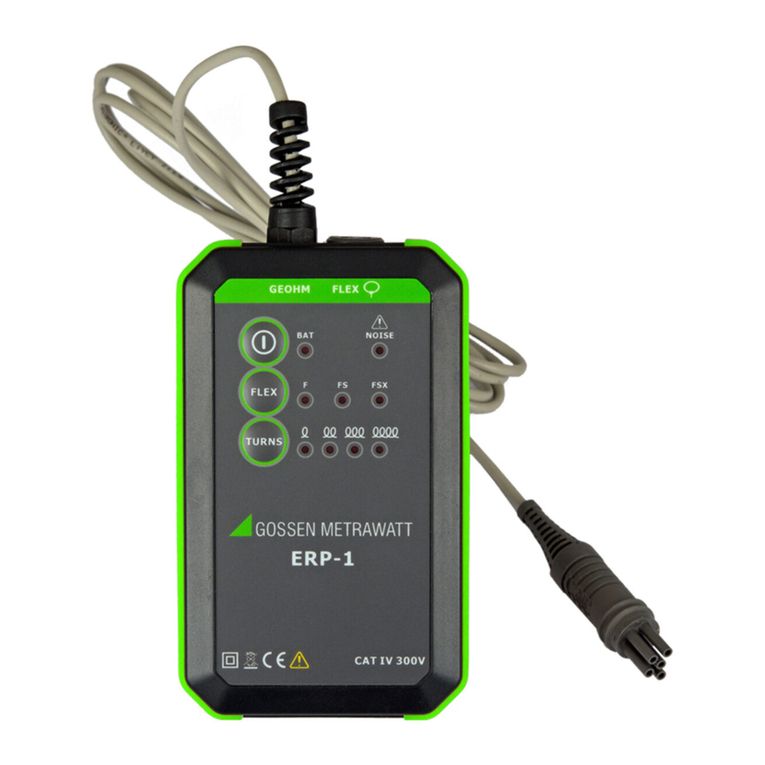 Gossen MetraWatt GEOHM ERP-1 operating instructions Gossen MetraWatt GEOHM ERP-1 operating instructions
