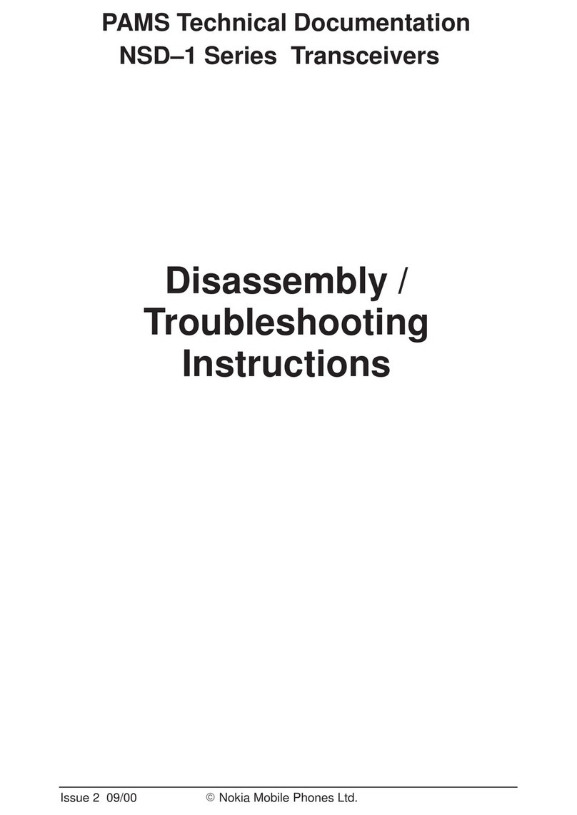 Nokia NSD-1 SERIES Disassembly & troubleshooting instructions