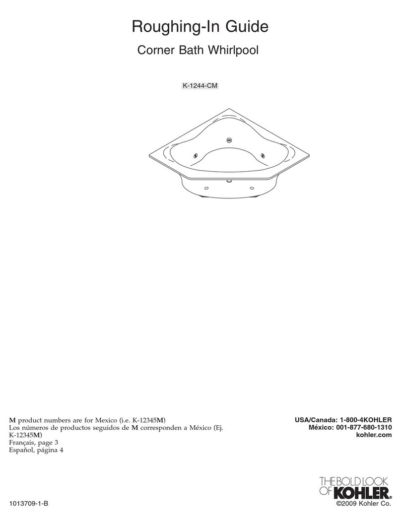 Kohler K-1244-CM Quick start guide