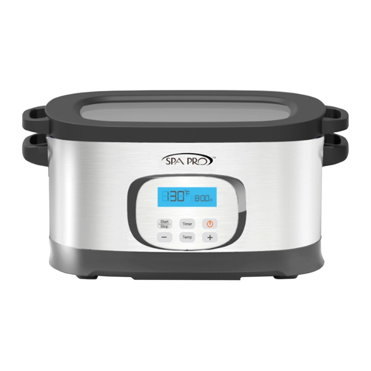 Nesco Spa Pro SP-08 user manual