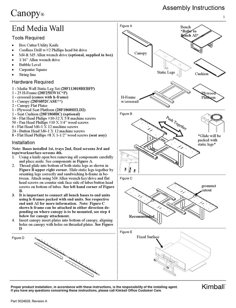 Kimball Canopy User manual Kimball Canopy User manual