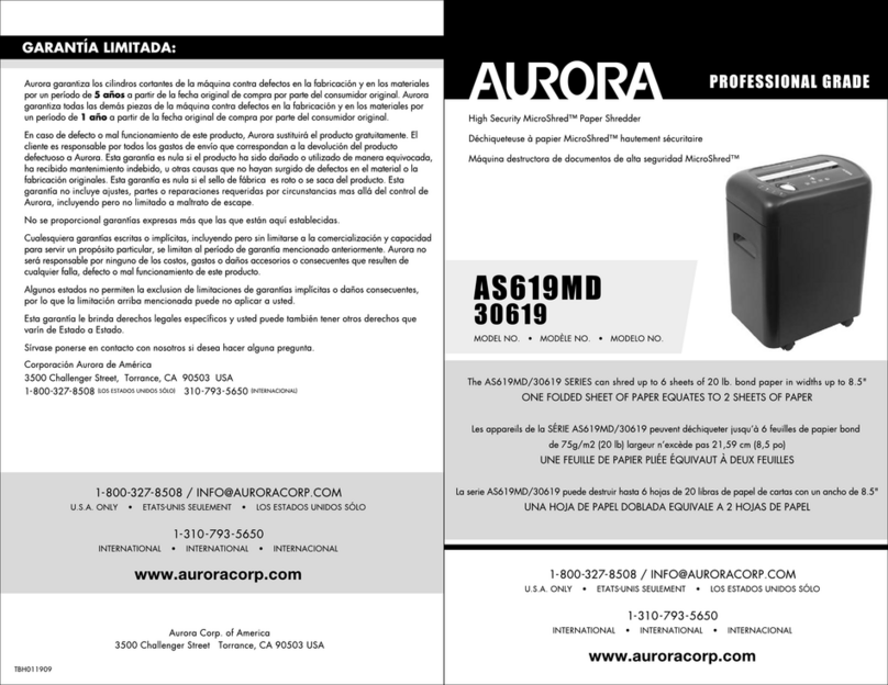 Aurora AS619MD/30619 Series User manual