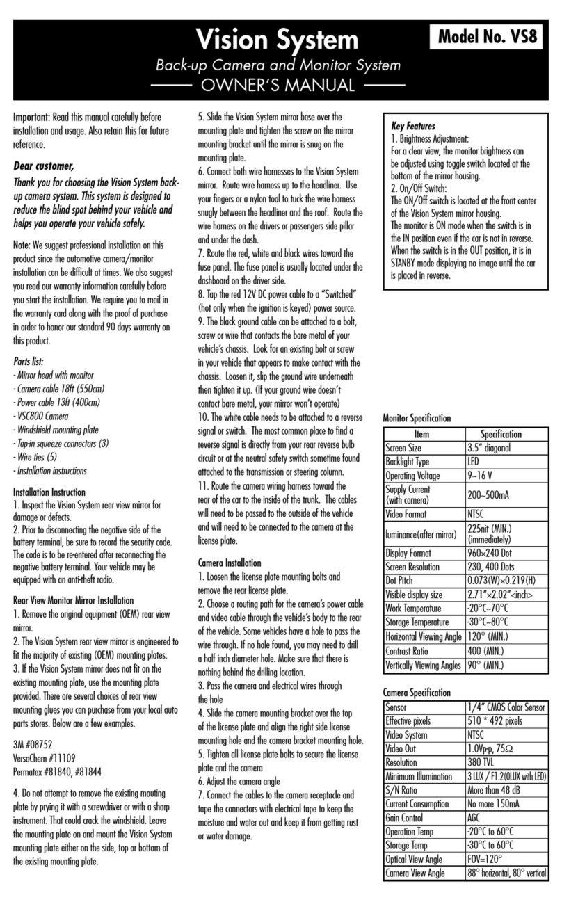 Vision Systems VS8 owner's manual