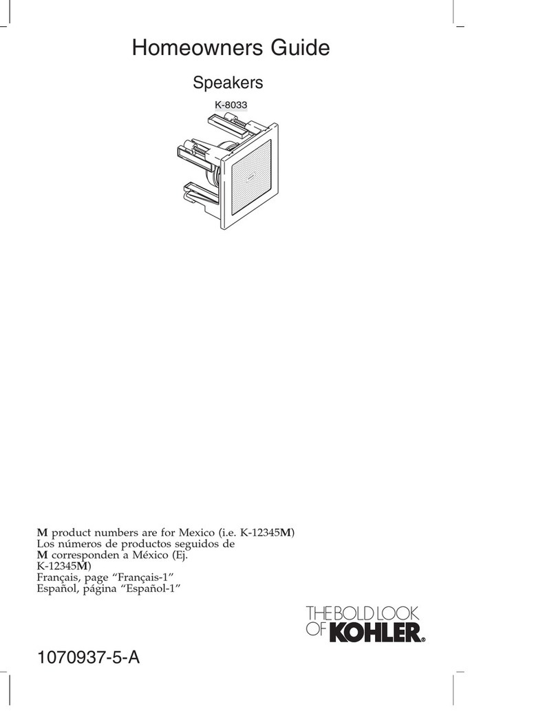 Kohler K-8033 Homeowner's guide