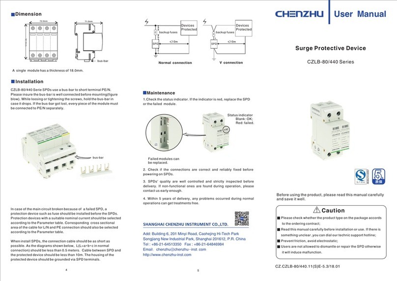 Chenzhu CZLB-80/440 Series user manual