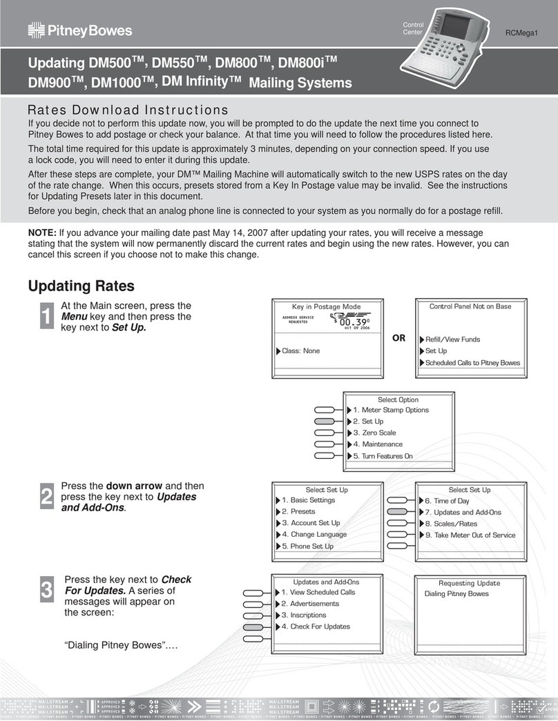 Pitney Bowes DM500 Updating