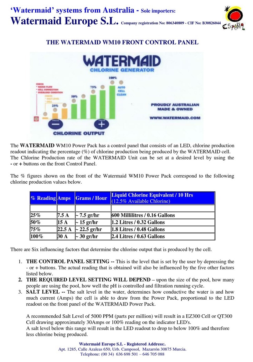 Watermaid WM10 quick start guide
