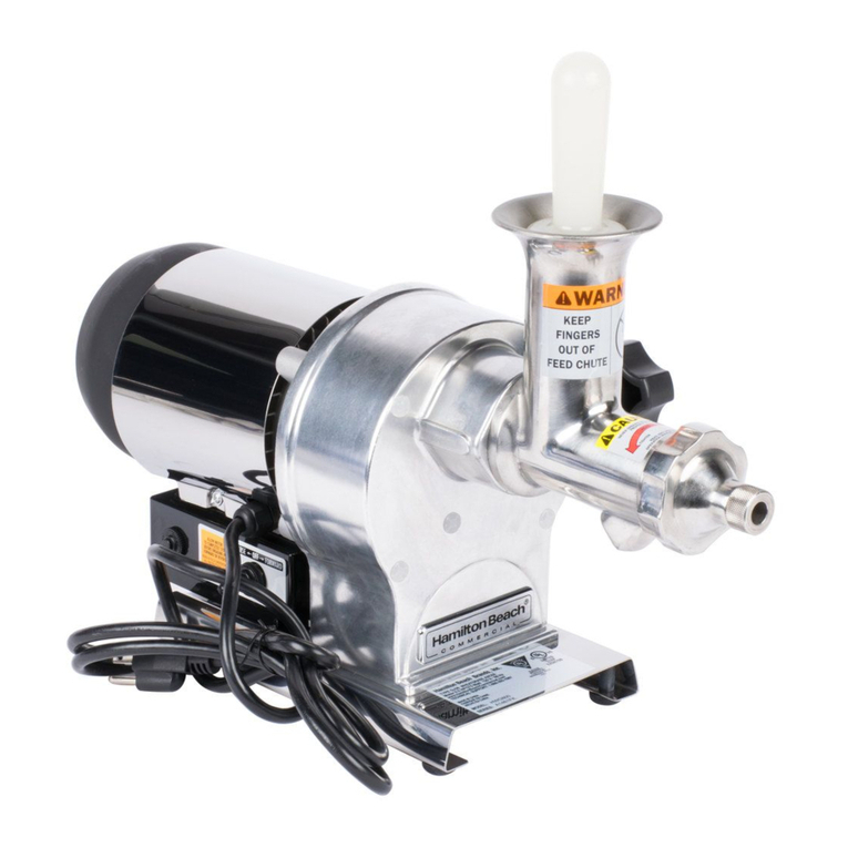 Hamilton Beach Commercial HWG800 manual