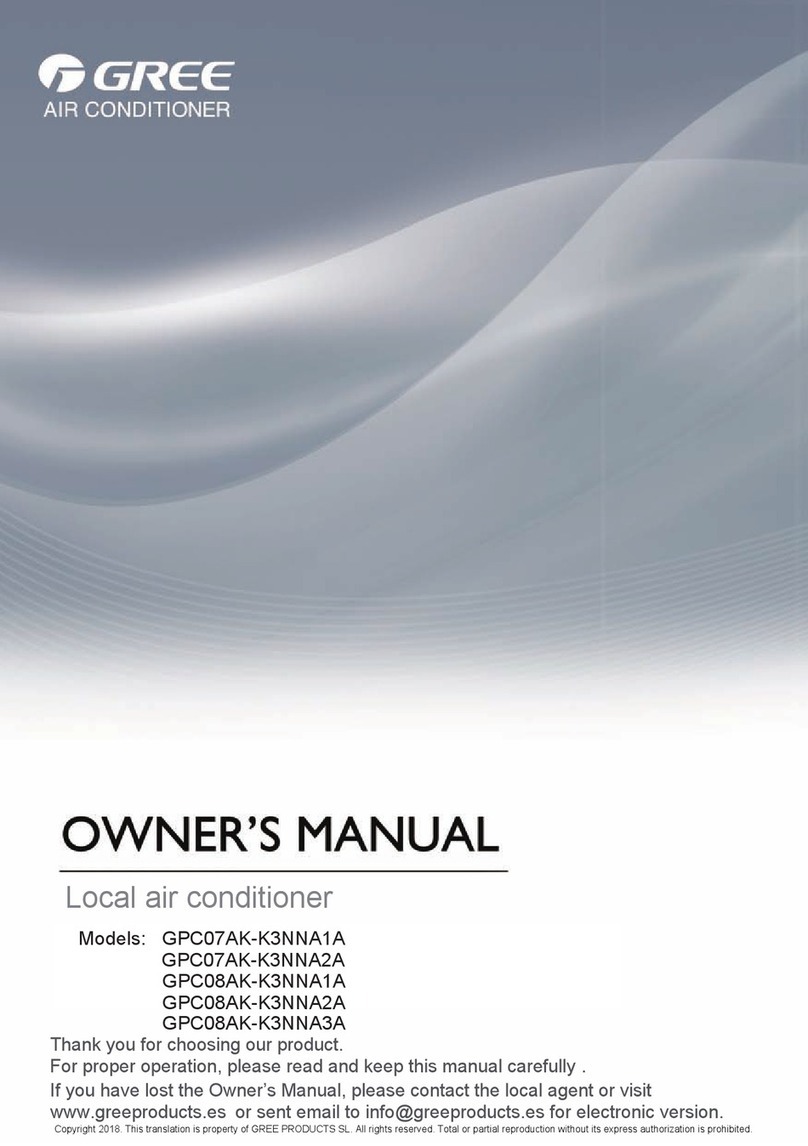 Gree GPC07AK-K3NNA1A User manual