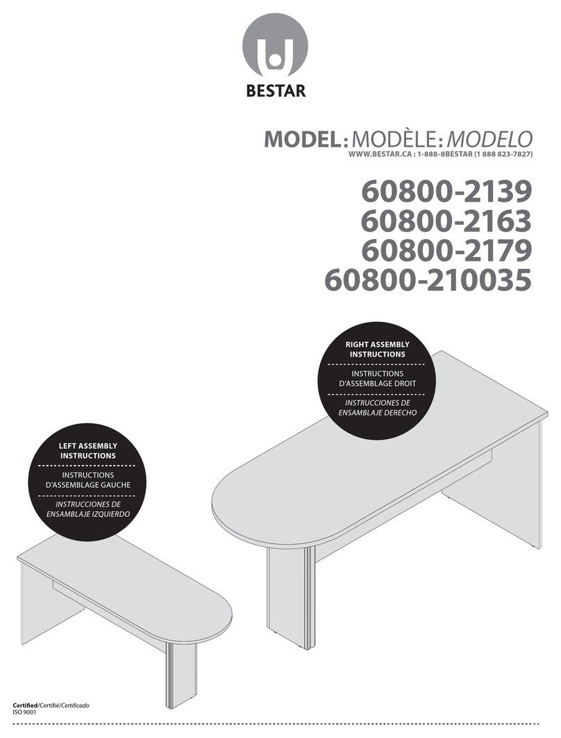 Bestar 60800-2139 Assembly instructions