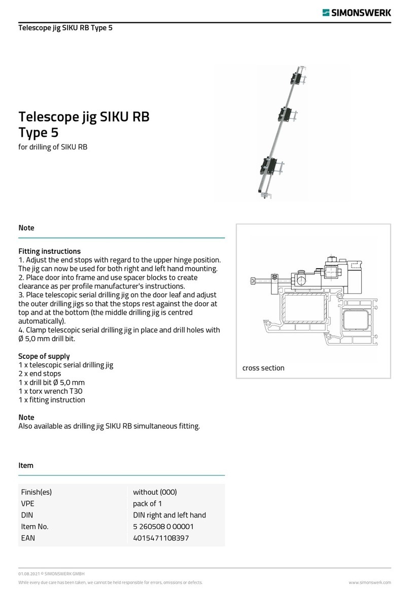 SIMONSWERK SIKU RB Type 5 Fitting instructions