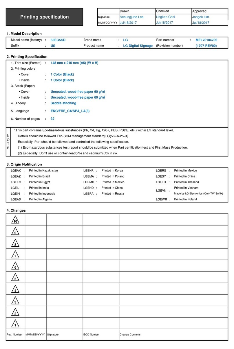 LG 55EG5SD User manual