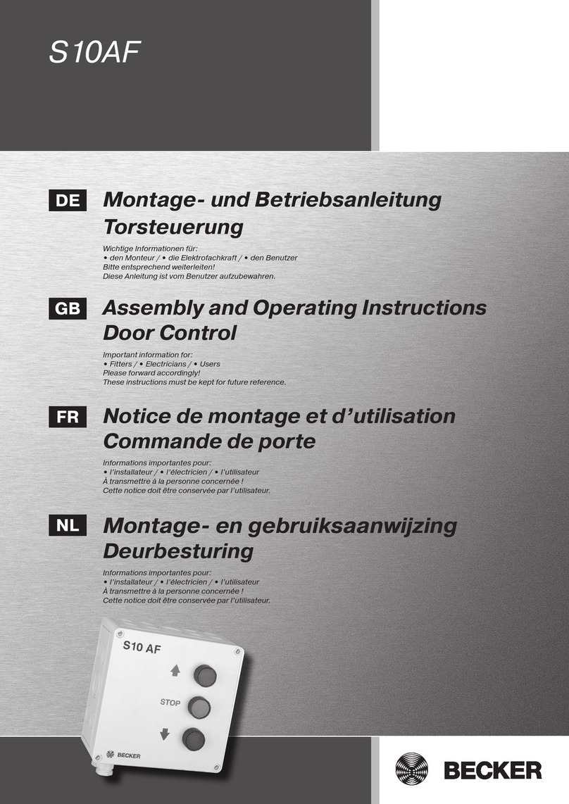 Becker S10AF User manual