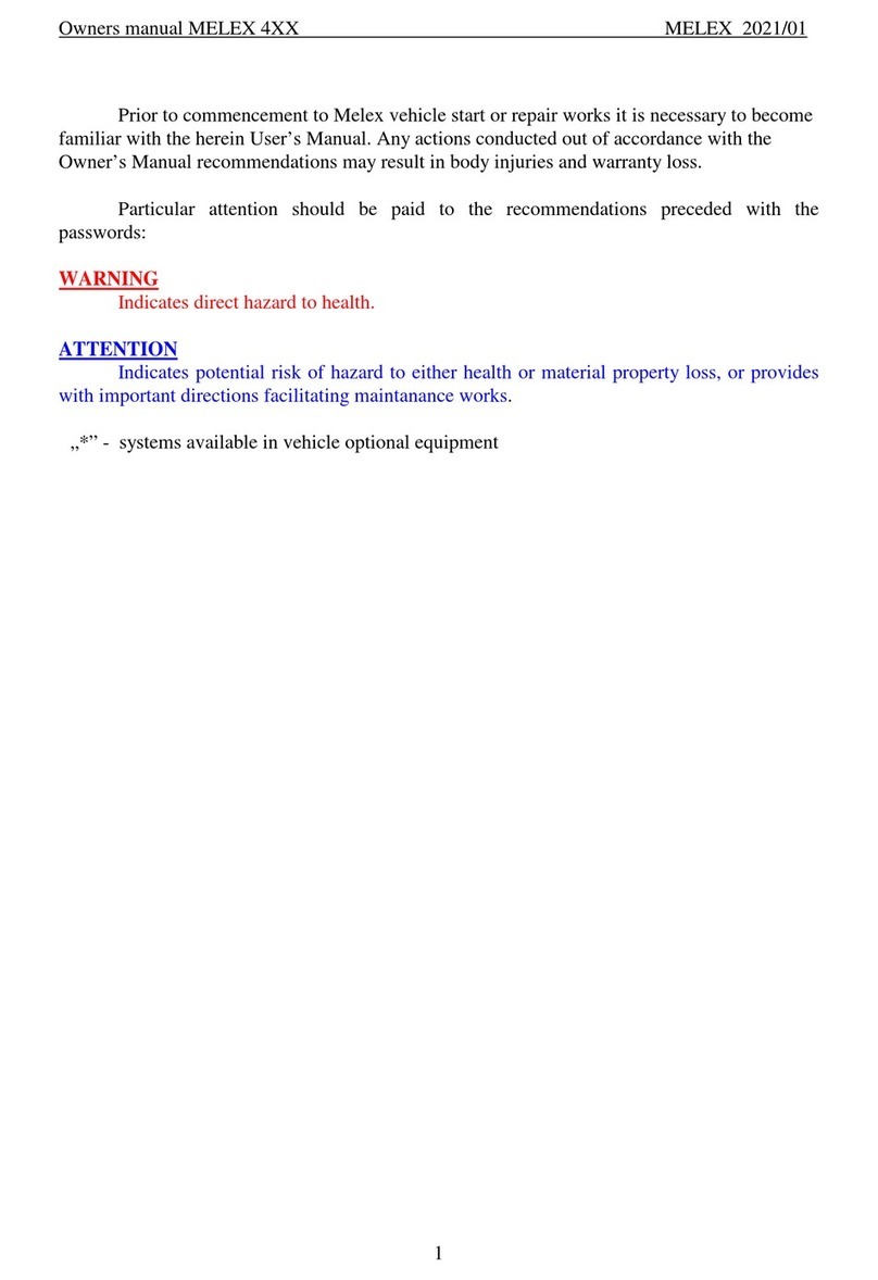 Melex 4 Series owner's manual