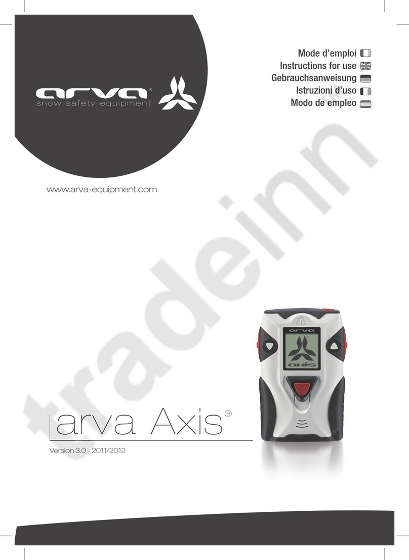ARVA Axis Instructions for use