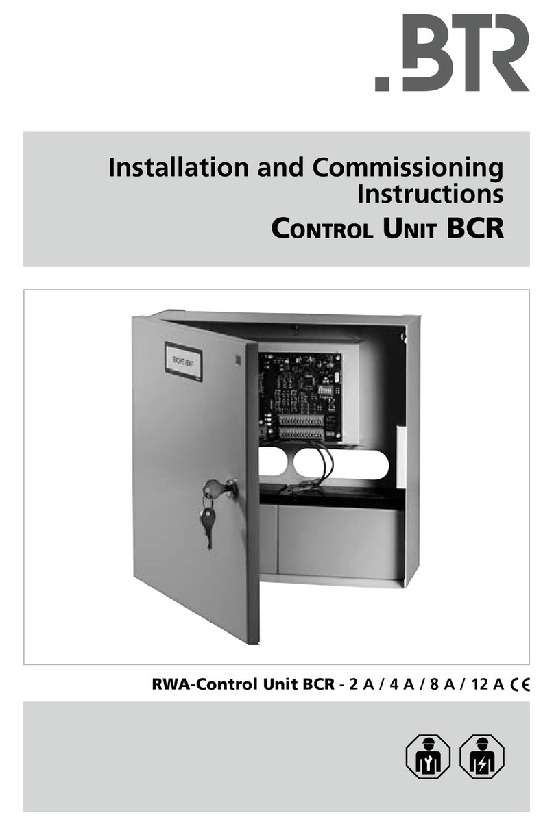 BTR BCR - 2 A Installation and commissioning instructions