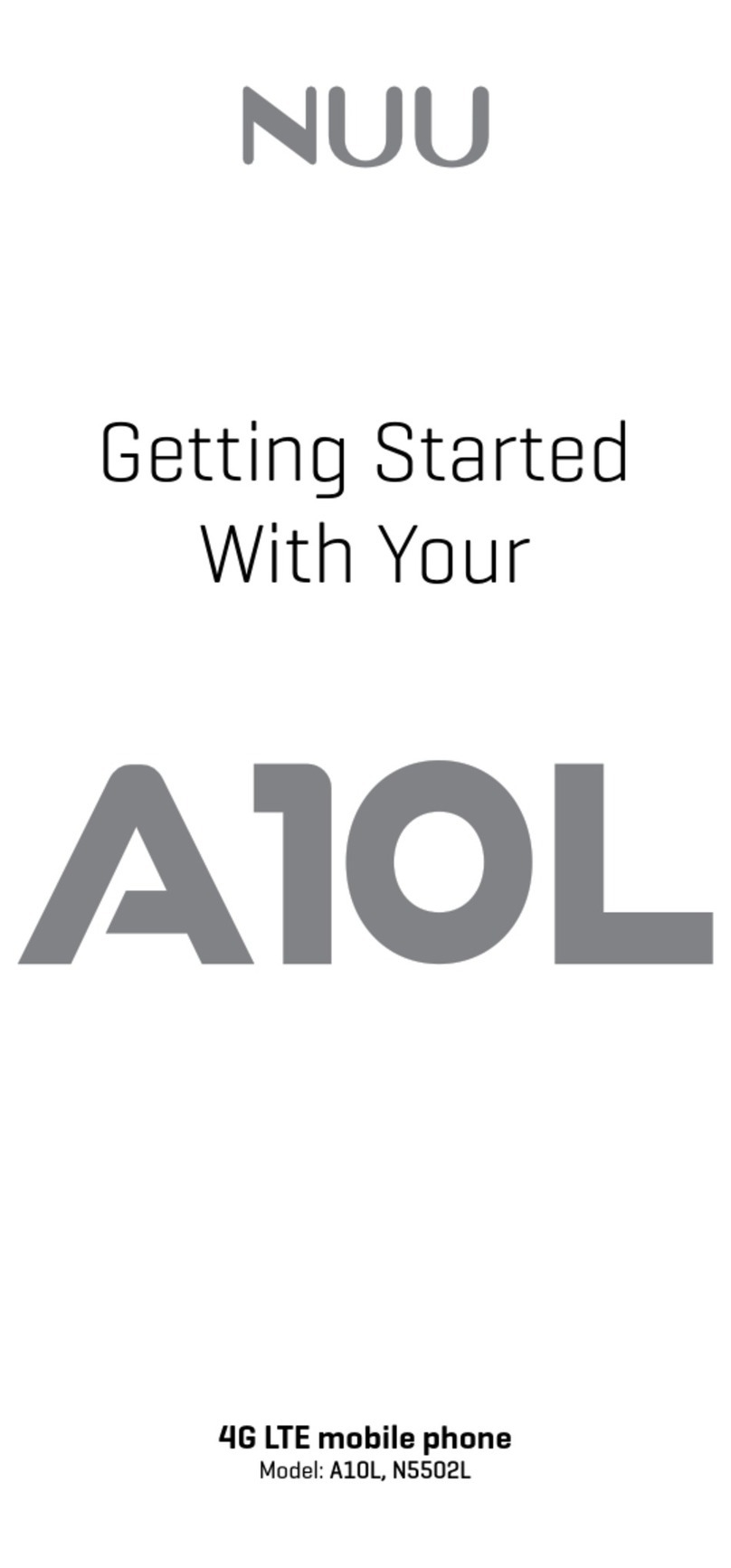 NUU Mobile A10L User manual