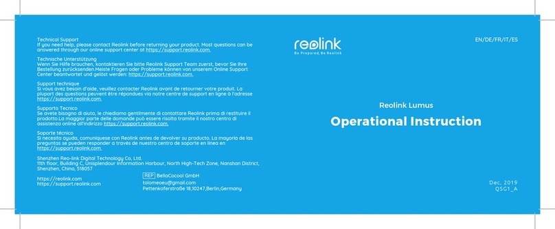 Reolink Lumus Operational Instruction