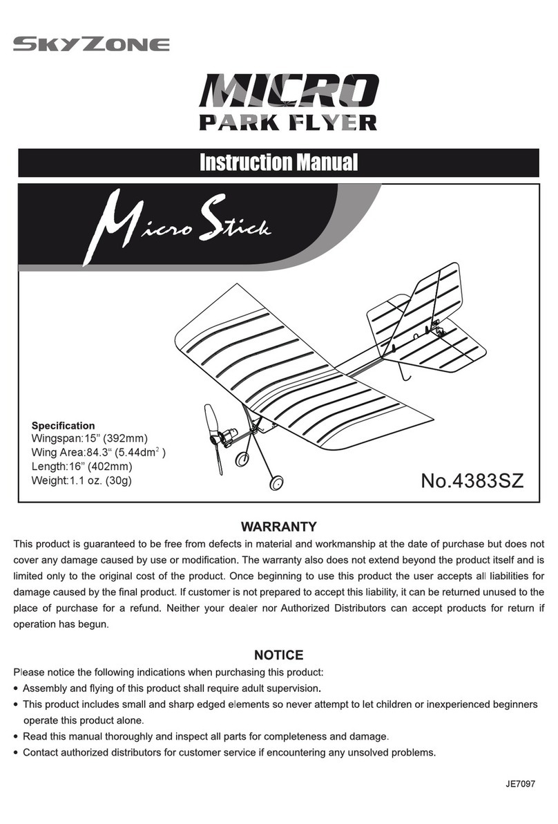 SkyZone Micro Park Flyer Micro Stick 4383SZ instruction manual