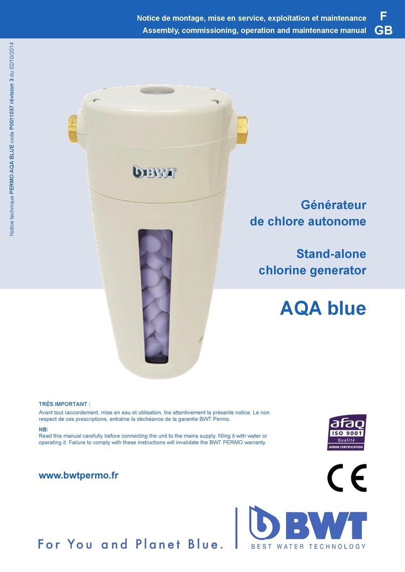 BWT AQA blue Assembly, Commissioning, Operation and Maintenance Manual