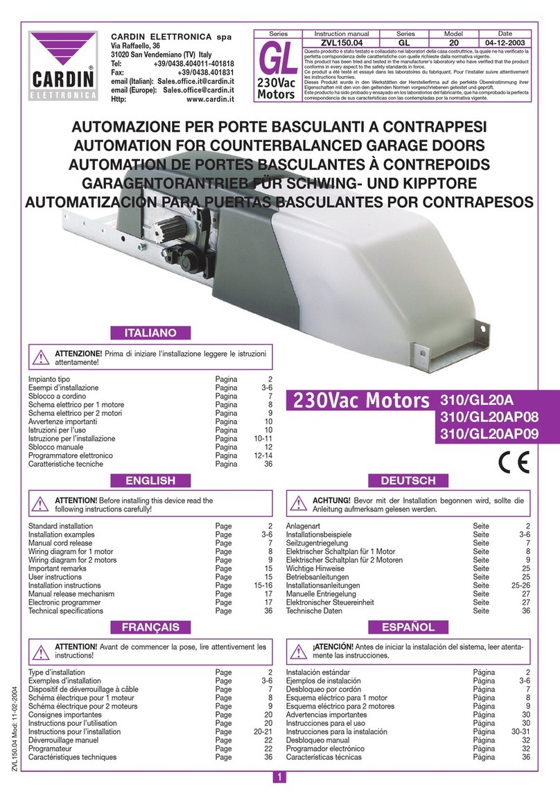 Cardin Elettronica GL Series manual