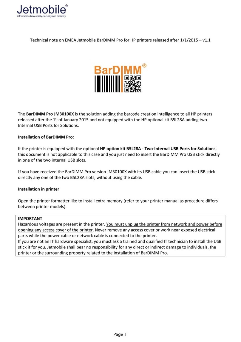Jetmobile BarDIMM Pro JM30100X Technical note Jetmobile BarDIMM Pro JM30100X Technical note