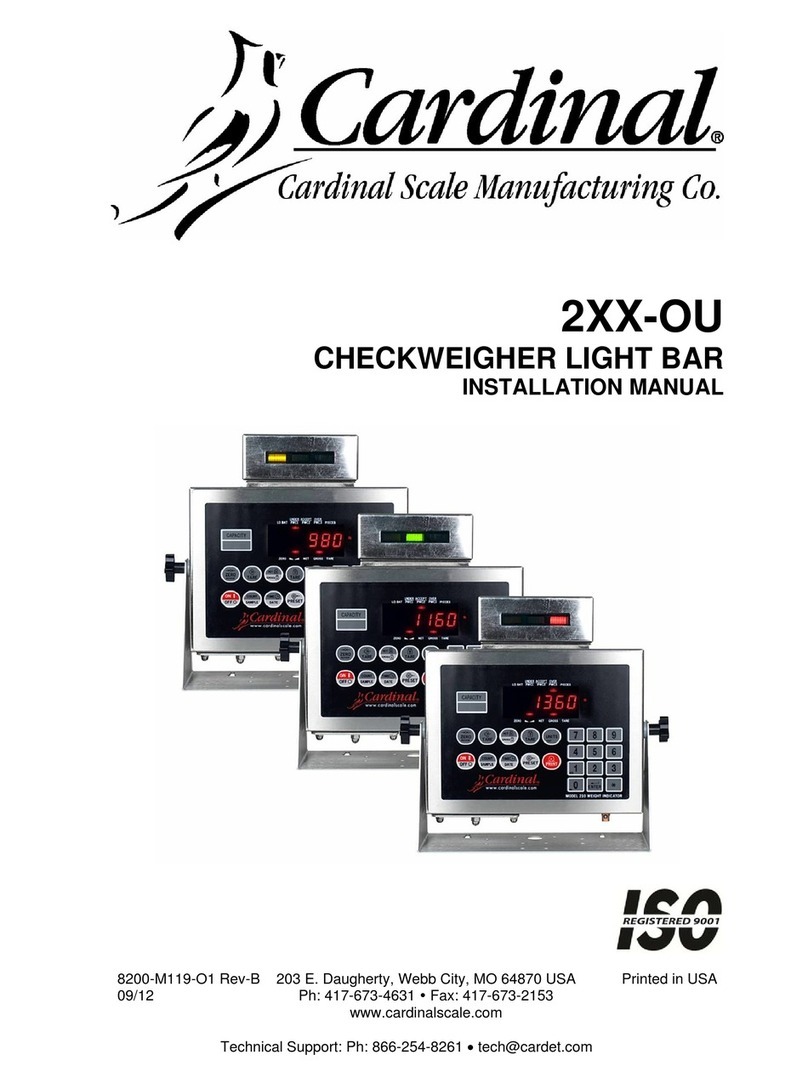 Cardinal 215 User manual