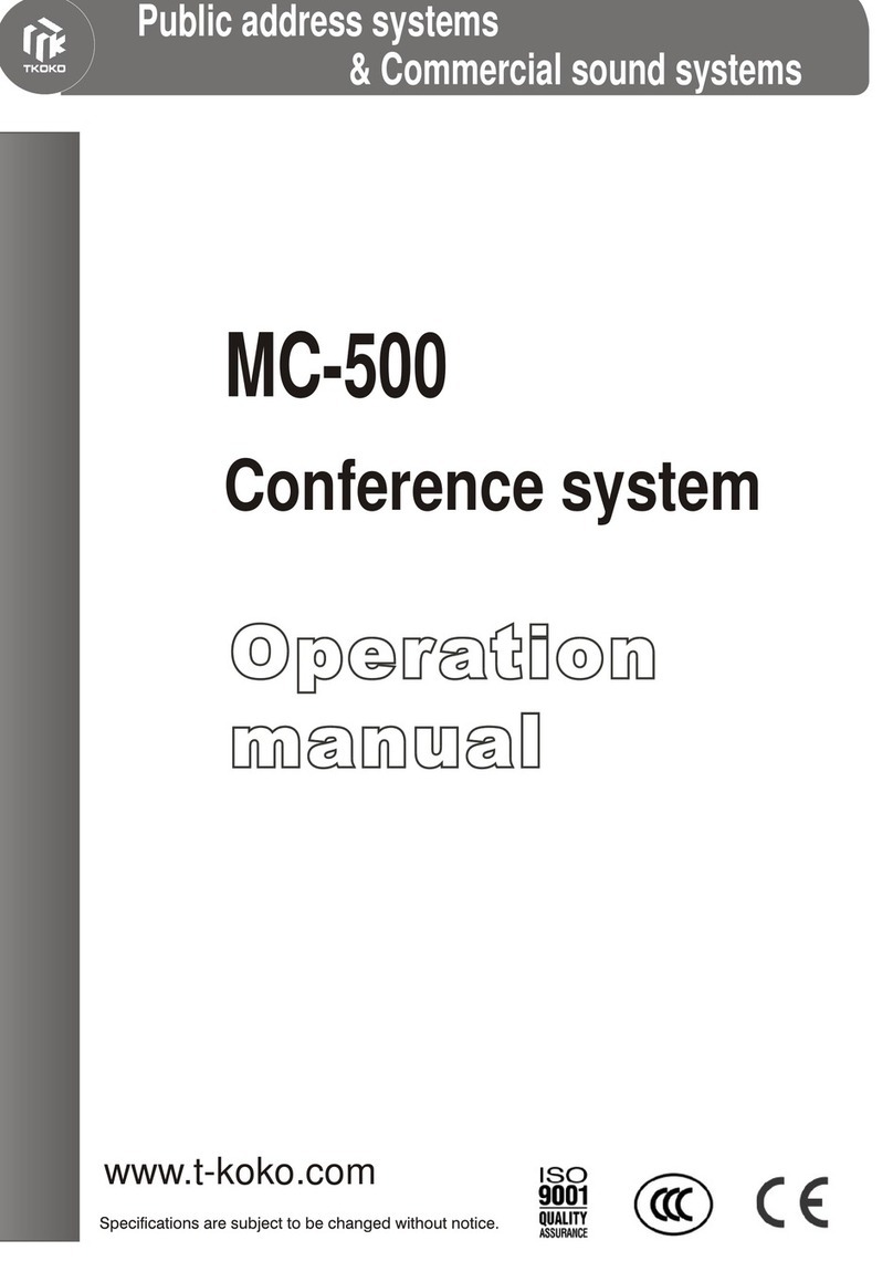 TKOKO MC-500 Operation manual