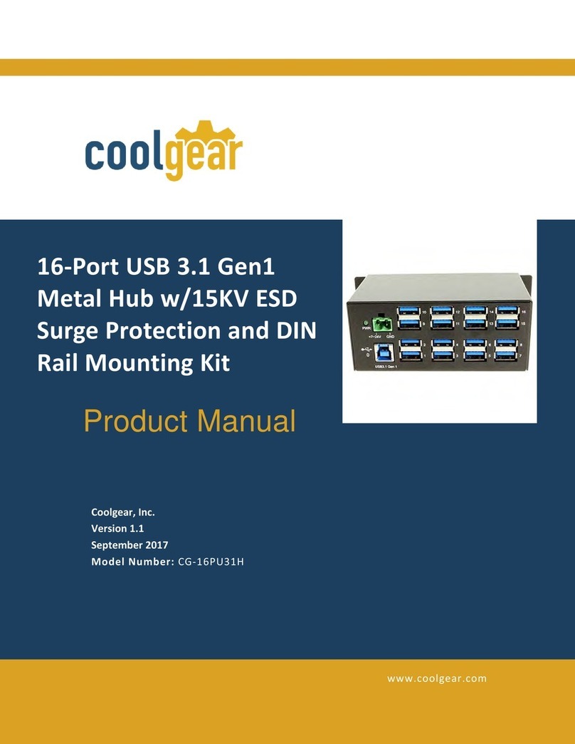 CoolGear CG-16PU31H User manual