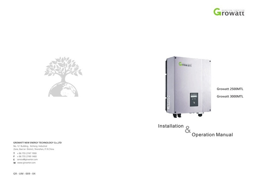 Growatt 2500MTL User manual