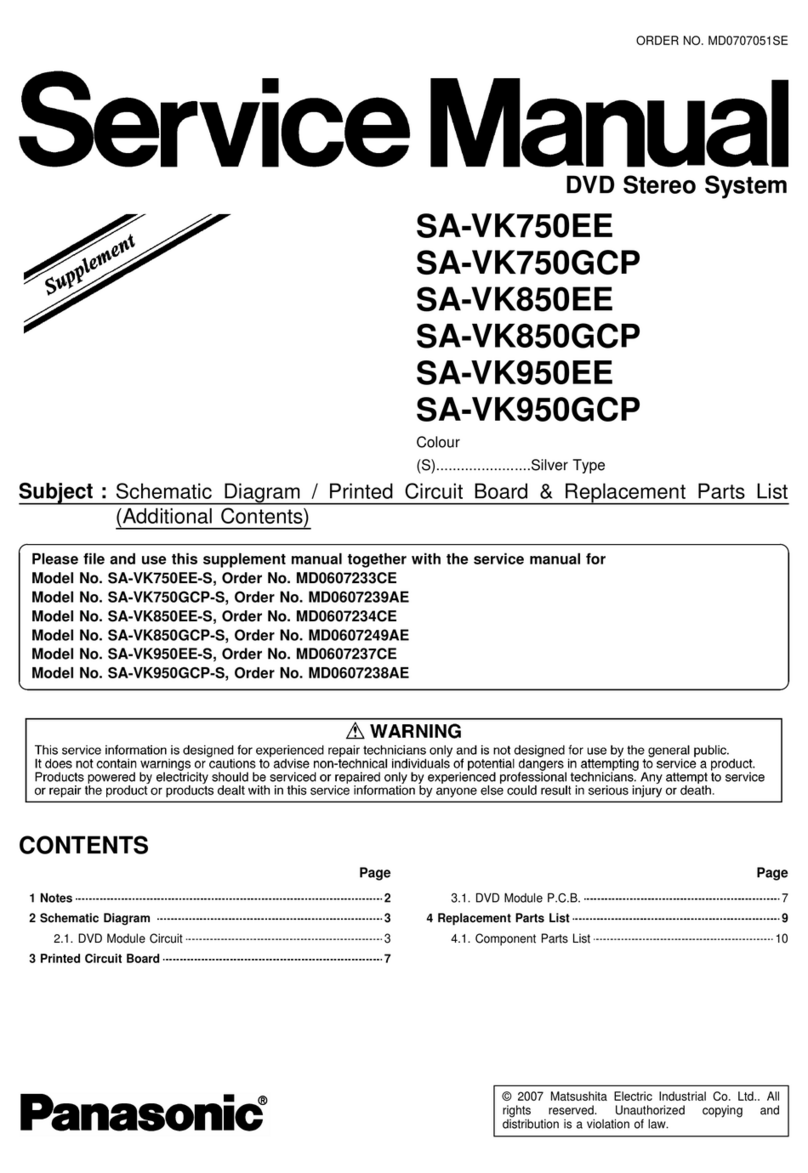 Panasonic SA-VK750EE User manual