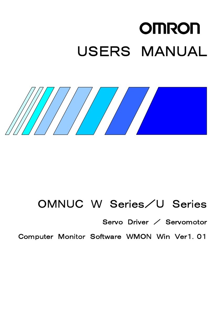 Omron OMNUC W Series User manual