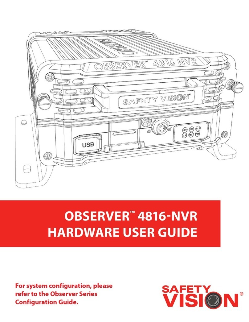 Safety Vision OBSERVER 4816-NVR Installation manual