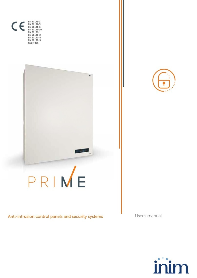 INIM Prime060S User manual
