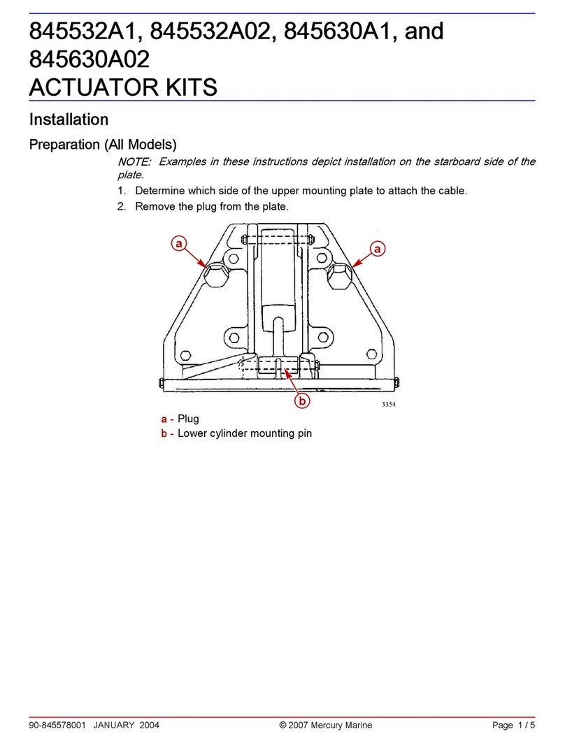 Mercury 845532A1 Installation