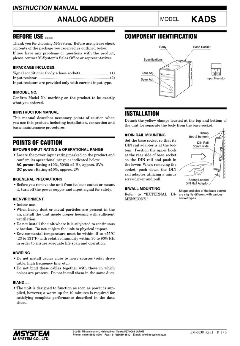 M-system KADS User manual