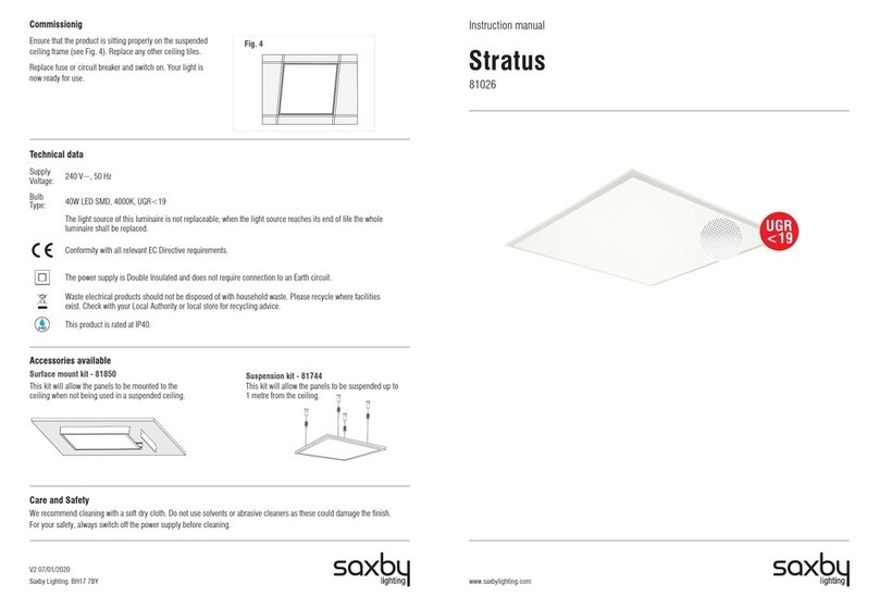 Saxby Stratus instruction manual