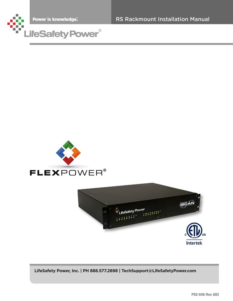 LifeSafety Power FLEXPOWER iSCAN RS Series installation manual LifeSafety Power FLEXPOWER iSCAN RS Series installation manual