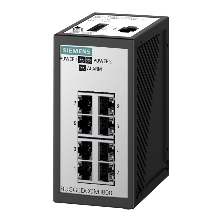 Siemens SIMATIC NET RUGGEDCOM i800 User manual