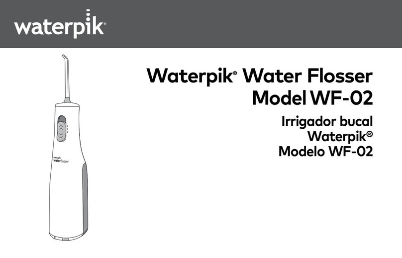 Waterpik Waterflosser WF-02 instruction manual Waterpik Waterflosser WF-02 instruction manual