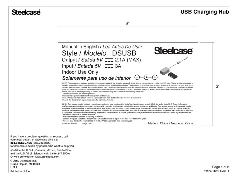 Steelcase DSUSB manual