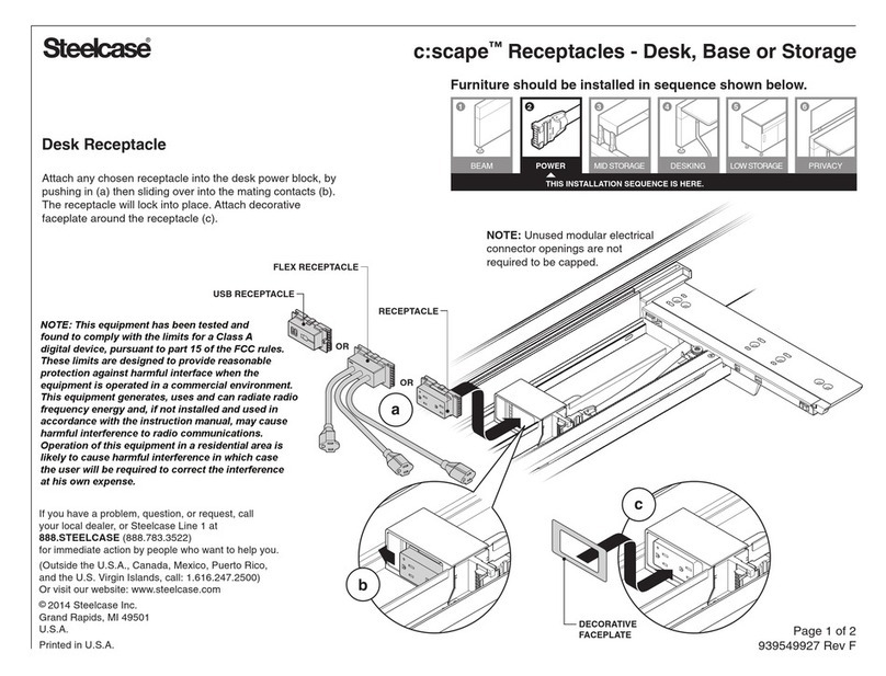 Steelcase c:scape User manual Steelcase c:scape User manual