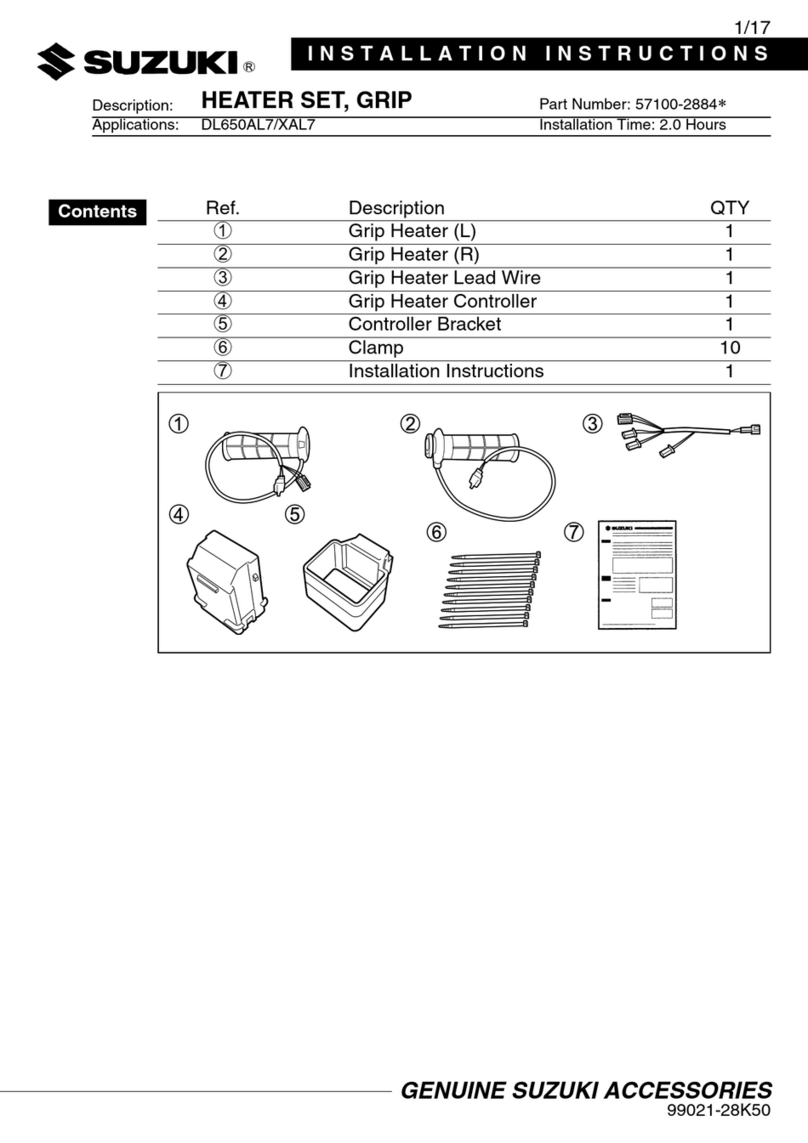 Suzuki 57100-2884 Series installation instructions