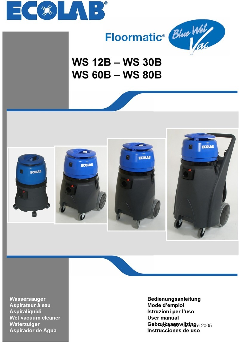 Ecolab Floormatic WS 12B user manual